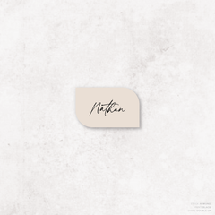 Olivia: Baptism Place Card