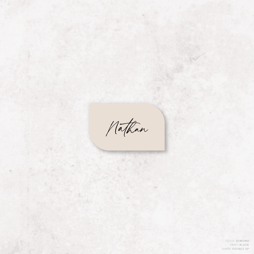 Olivia: Baptism Place Card