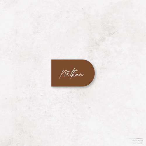 Olivia: Baptism Place Card