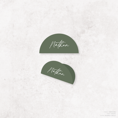 Olivia: Baptism Place Card