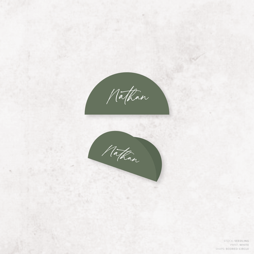 Olivia: Baptism Place Card