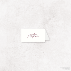 Olivia: Baptism Place Card