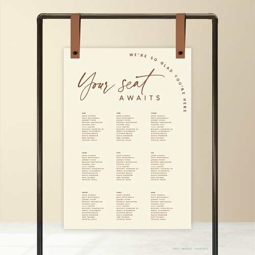 Olivia: Baptism Seating Chart