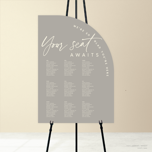 Olivia: Baptism Seating Chart