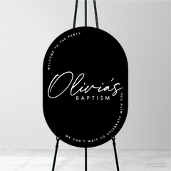 Olivia: Baptism Welcome Sign