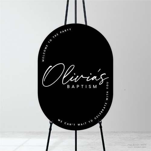 Olivia: Baptism Welcome Sign