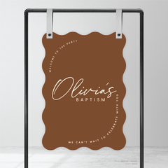 Olivia: Baptism Welcome Sign