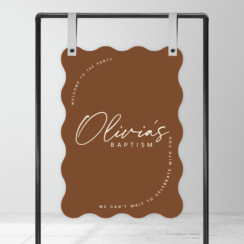 Olivia: Baptism Welcome Sign