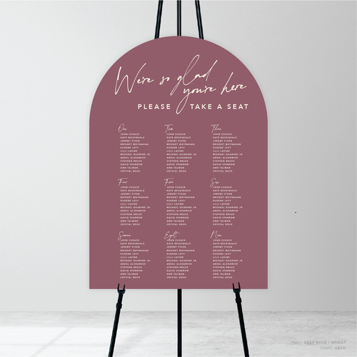 Oscar: Baptism Seating Chart