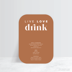 Roses: Wedding Bar Sign