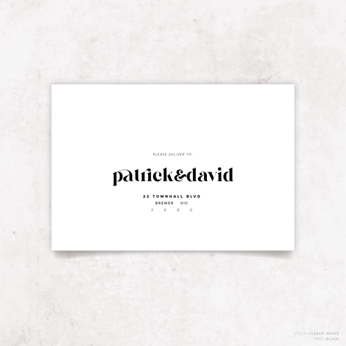 Roses: Envelope Print Front