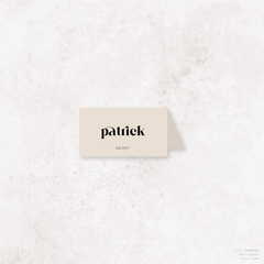 Roses: Wedding Place Card