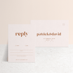 Roses: Wedding RSVP Card