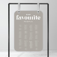 Roses: Wedding Seating Chart