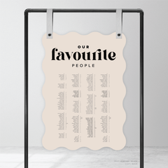 Roses: Wedding Seating Chart