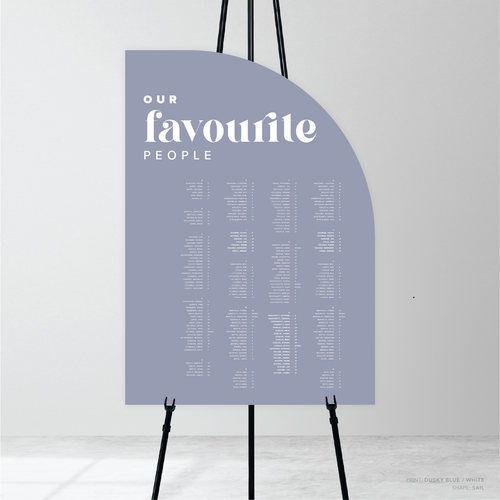 Roses: Wedding Seating Chart