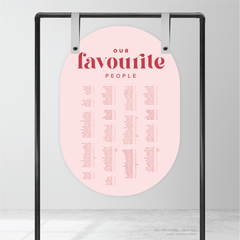 Roses: Wedding Seating Chart