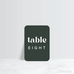 Roses: Wedding Table Number