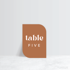 Roses: Wedding Table Number