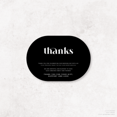 Roses: Wedding Thank You Card