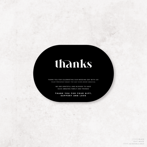 Roses: Wedding Thank You Card