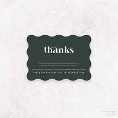 Roses: Wedding Thank You Card