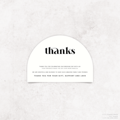 Roses: Wedding Thank You Card