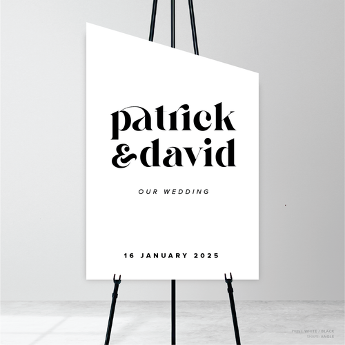 Roses: Wedding Welcome Sign