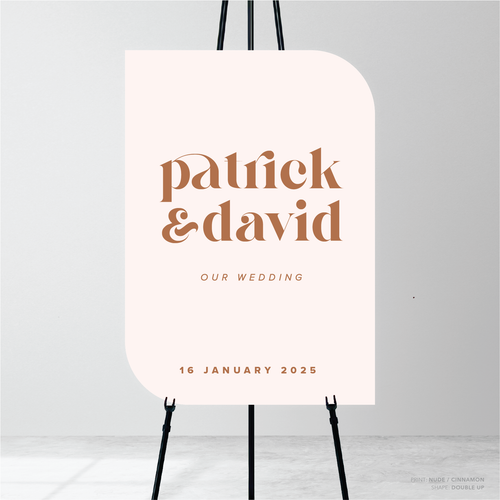 Roses: Wedding Welcome Sign