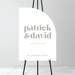 Roses: Wedding Welcome Sign