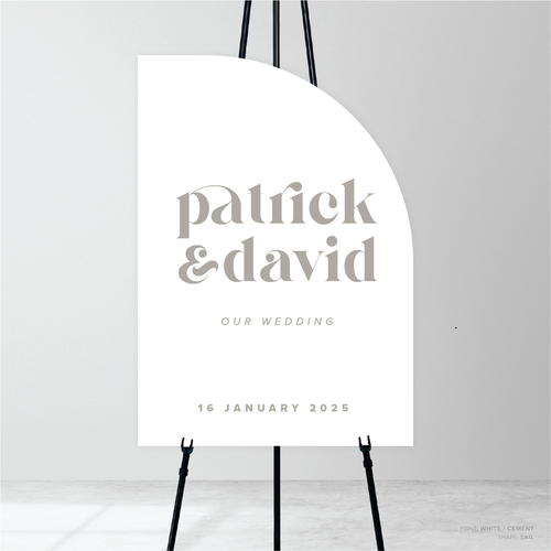 Roses: Wedding Welcome Sign