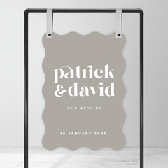 Roses: Wedding Welcome Sign