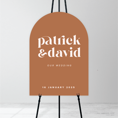 Roses: Wedding Welcome Sign