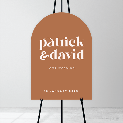 Roses: Wedding Welcome Sign