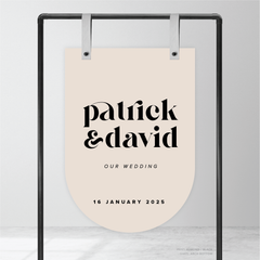 Roses: Wedding Welcome Sign