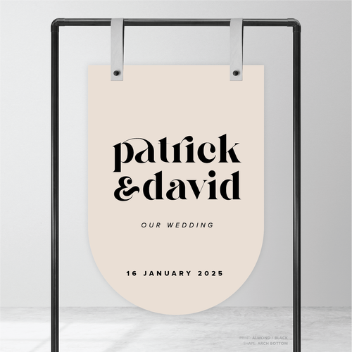 Roses: Wedding Welcome Sign