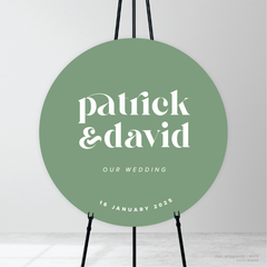 Roses: Wedding Welcome Sign