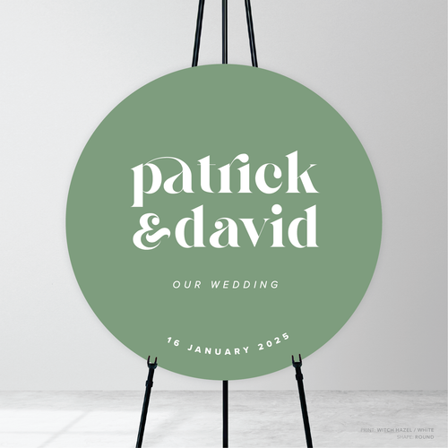 Roses: Wedding Welcome Sign