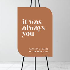 Roses: Wedding Welcome Sign