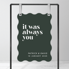 Roses: Wedding Welcome Sign