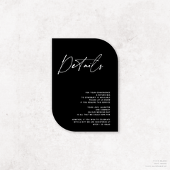 Seabrook: Wedding Info Card