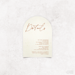 Seabrook: Wedding Info Card