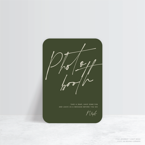 Seabrook: Wedding Info Sign