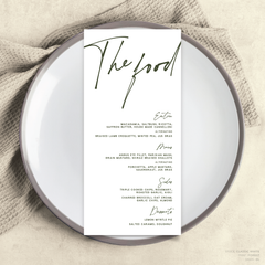 Seabrook: Wedding Menu