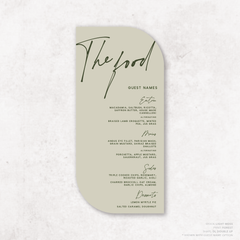 Seabrook: Wedding Menu