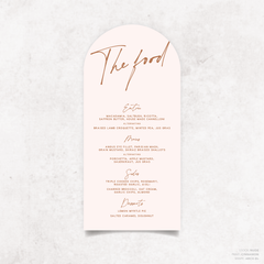 Seabrook: Wedding Menu