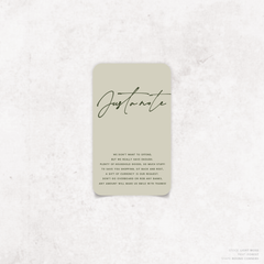 Seabrook: Wedding Note Card