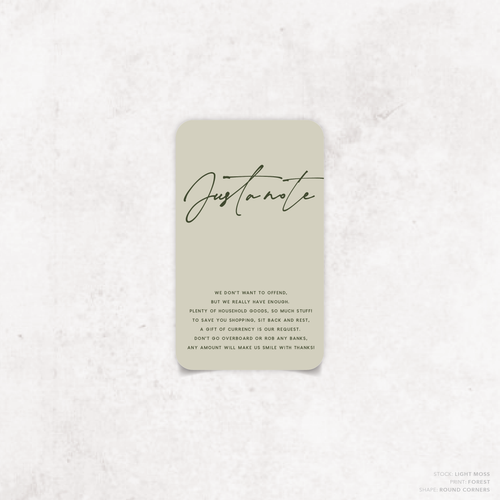 Seabrook: Wedding Note Card