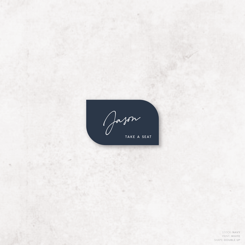 Seabrook: Wedding Place Card