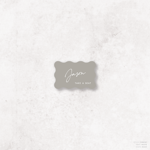 Seabrook: Wedding Place Card